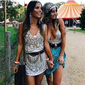 Spell and the gypsy Elsa sequin beaded shift mini dress velvet party shiny